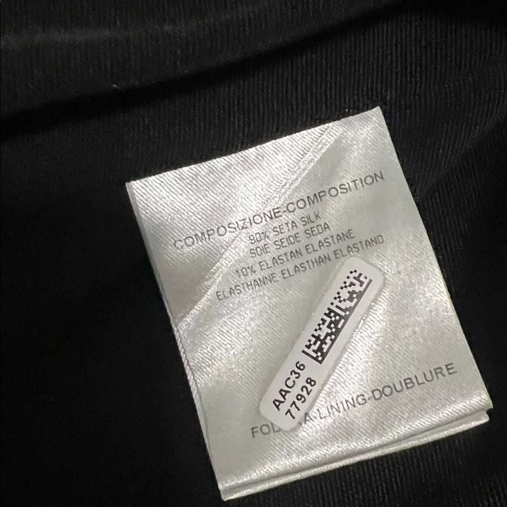 Authentic - Gucci Black Women's Blouse with Gold Accents - Picture 5 of 6